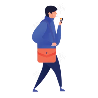 吸烟人物免抠图