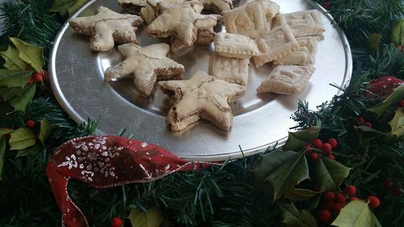 白色圣诞饼干图片