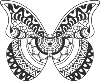 卡通动画动画蝴蝶免扣PNG手绘插画图片素材 (69)