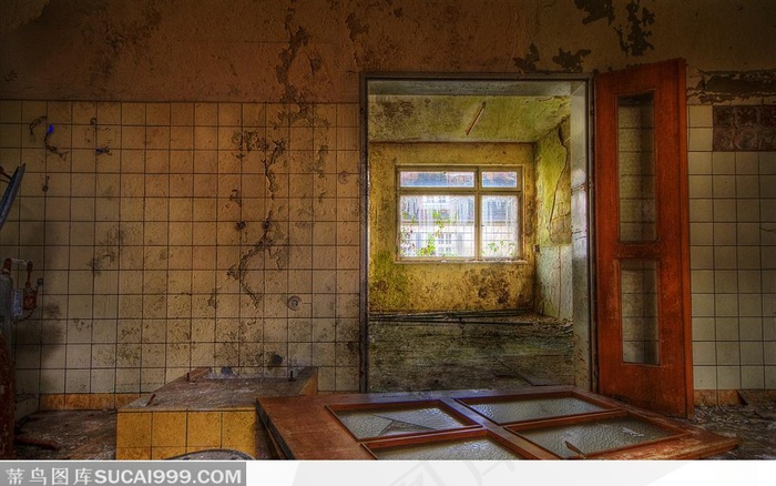 城市废墟-废弃的餐馆