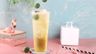 奶茶店水果茶饮品特饮高清图青梅绿茶