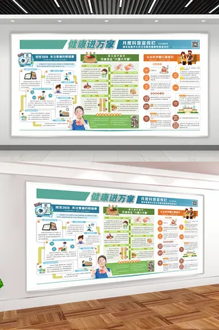 健康进万家系列宣传栏