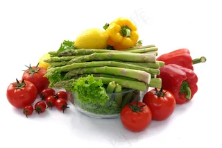 番茄芦笋辣椒图片