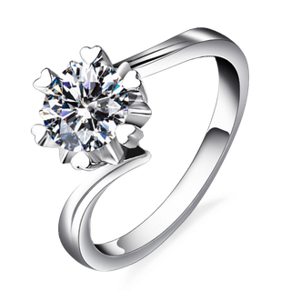 免抠钻戒，结婚戒指，情侣戒指，白金钻戒