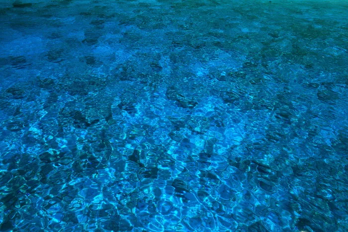 海水清澈见底图片