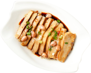 盘子里的鸡肉