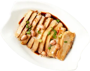 盘子里的鸡肉