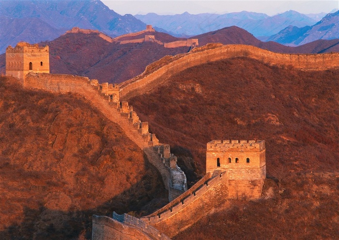 万里长城城池图片素材