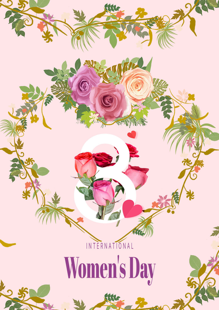 三八妇女节女神节psd素材psd模版下载