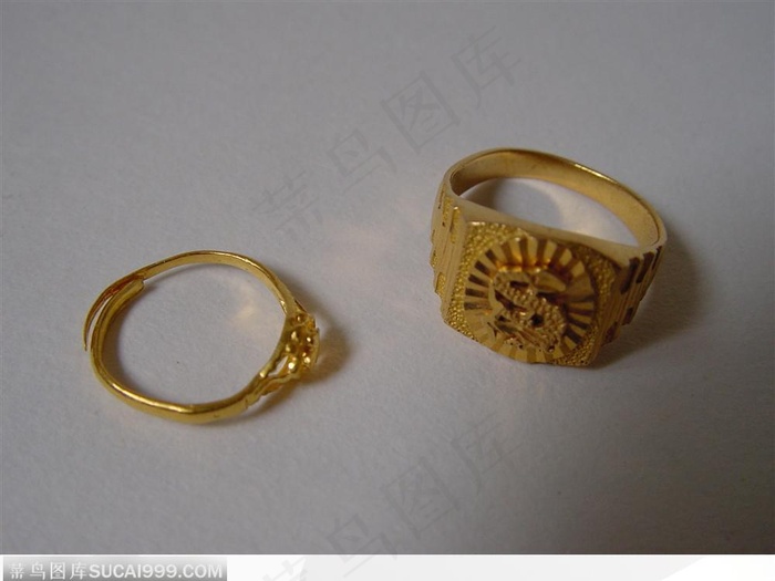 中华传统工艺-漂亮的黄金戒指