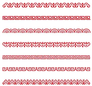 矢量花纹分割线