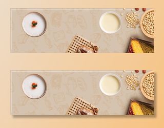 广告零食面包棕色背景