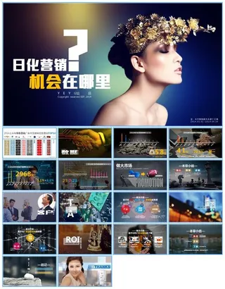 日化广告投放数据分析报告ppt模板