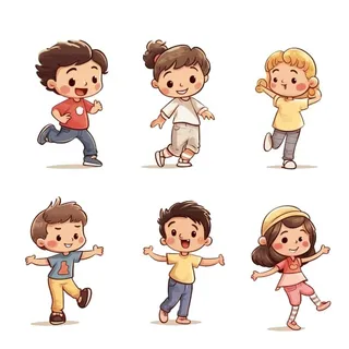 卡通人物儿童活泼可爱元素