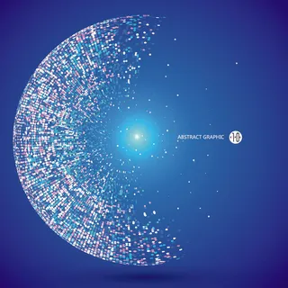 几何抽象粒子线条光线科技感网页banner展板背景AI矢量设计素材