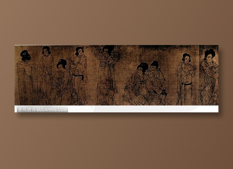 古代人物-宫延贵人骄奢生活写照