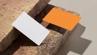 石头背景高档轻奢名片样机