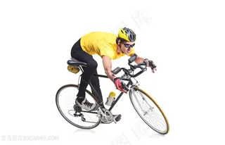 骑着山地车旅行的人物高清图片