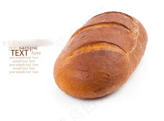 椭圆形面包高清图片