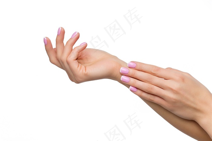 美女手部脚部美甲特写高清图