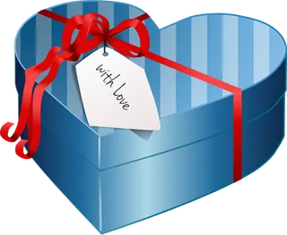 蓝色爱心礼盒