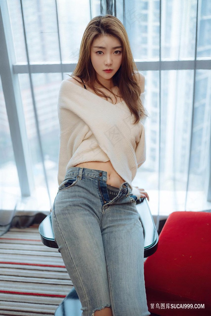 性感长腿牛仔裤美女可樂精品套图