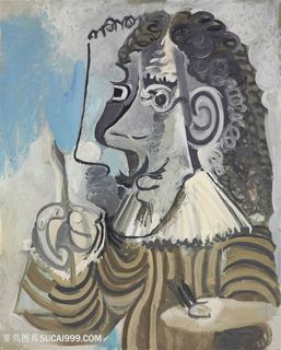 毕加索抽象水彩装饰画