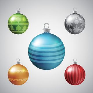 圣诞节圣诞树圣诞老人闪亮装饰电商促销折扣海报