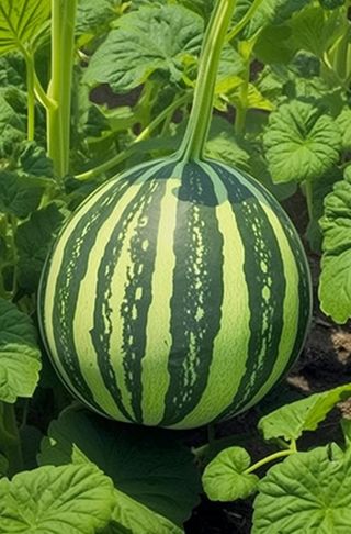 西瓜地藤蔓背景