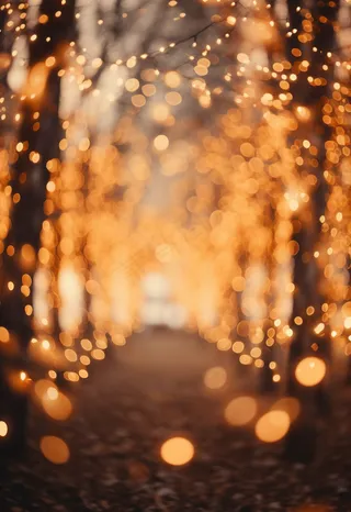 金色橙色装饰灯光晕光芒闪光背景