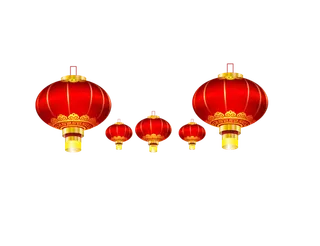中国新年灯笼兔年免抠