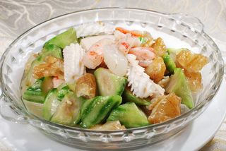 川菜湘菜高清菜谱 海味丝瓜烧油条  33元例