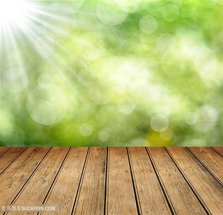 自然景色与木板高清图片