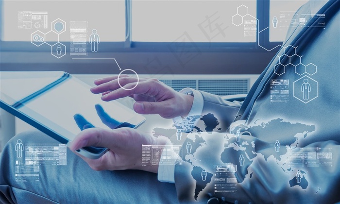 敲打键盘手势高清素材