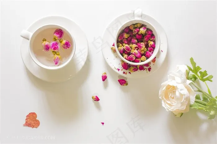 养生玫瑰花茶干花