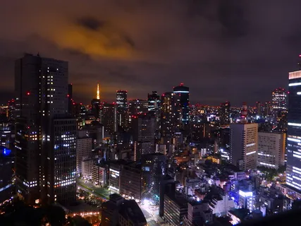 高清唯美城市夜景高楼大厦