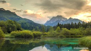 青山绿水唯美风景摄影图片