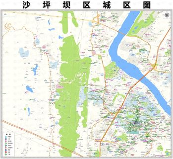 沙坪坝区城区地图