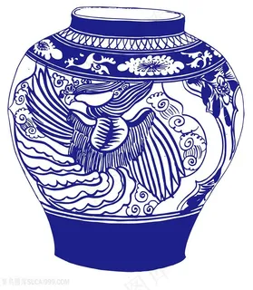 凤凰花瓶国粹青花瓷中国风图片 凤凰花瓶国粹青花瓷中国风图片