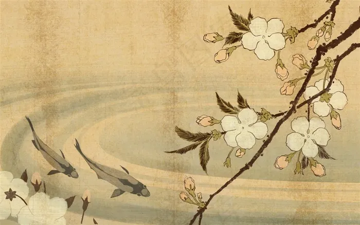 木棉花下的鱼儿在畅游