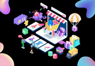 商务2.5D未来科技商务素材