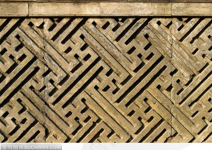 中国古代石雕建筑-简洁的条状石雕