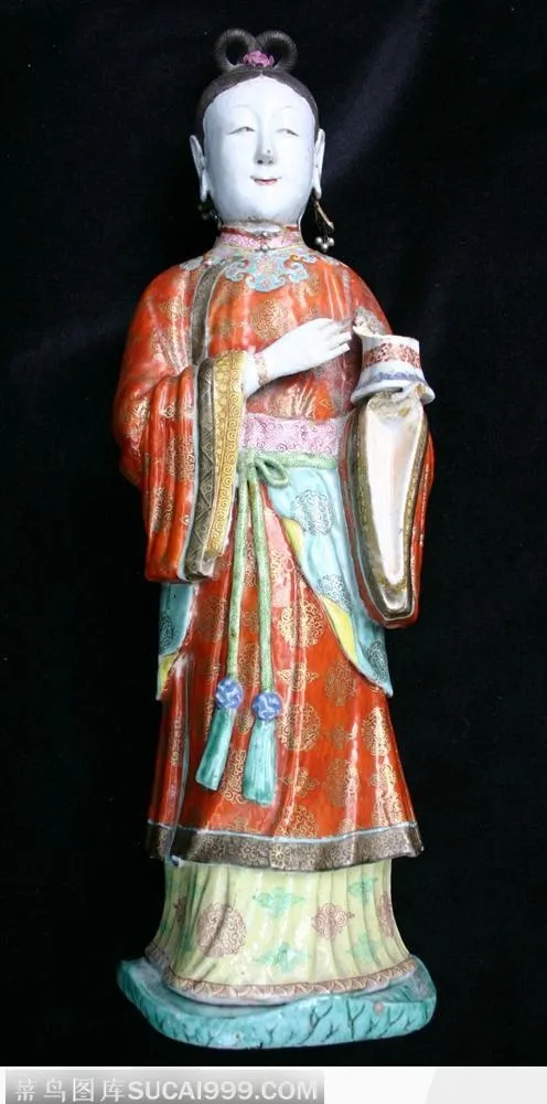 中华传统工艺-唐三彩人像