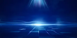 蓝色横版科技风背景