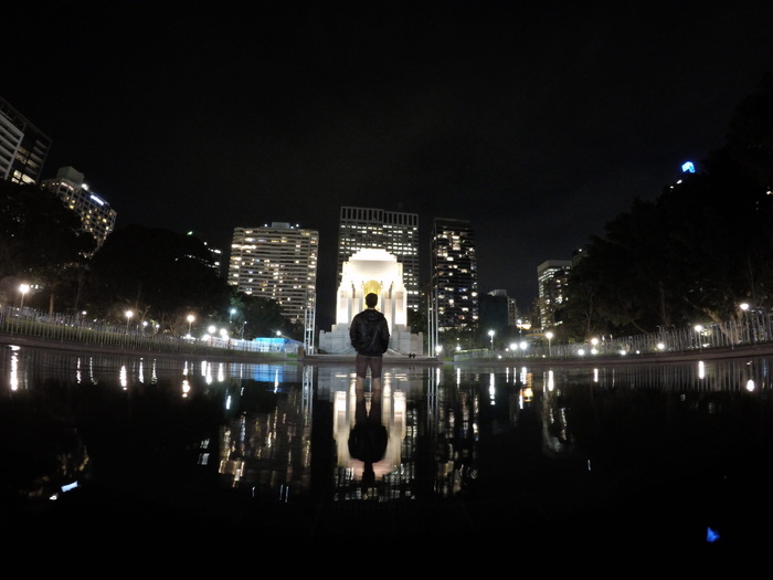 高清唯美城市夜景海边夜景