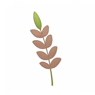 一支草插画手绘png免抠