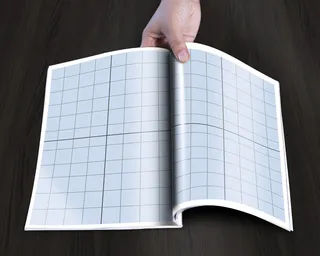 简约画册样机展示效果