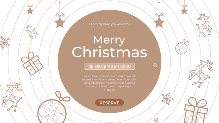 圣诞节圣诞树圣诞老人闪亮装饰电商促销折扣海报