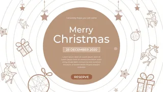 圣诞节圣诞树圣诞老人闪亮装饰电商促销折扣海报