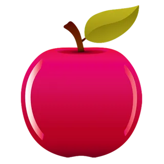 苹果红色简笔